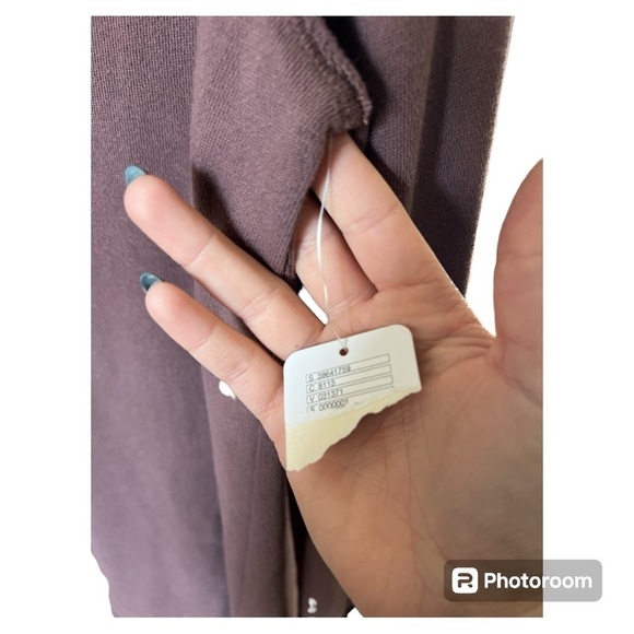 NWT FREE PEOPLE oversized maroon/purple long sleeve dress tunic size Small - Picture 2 of 6